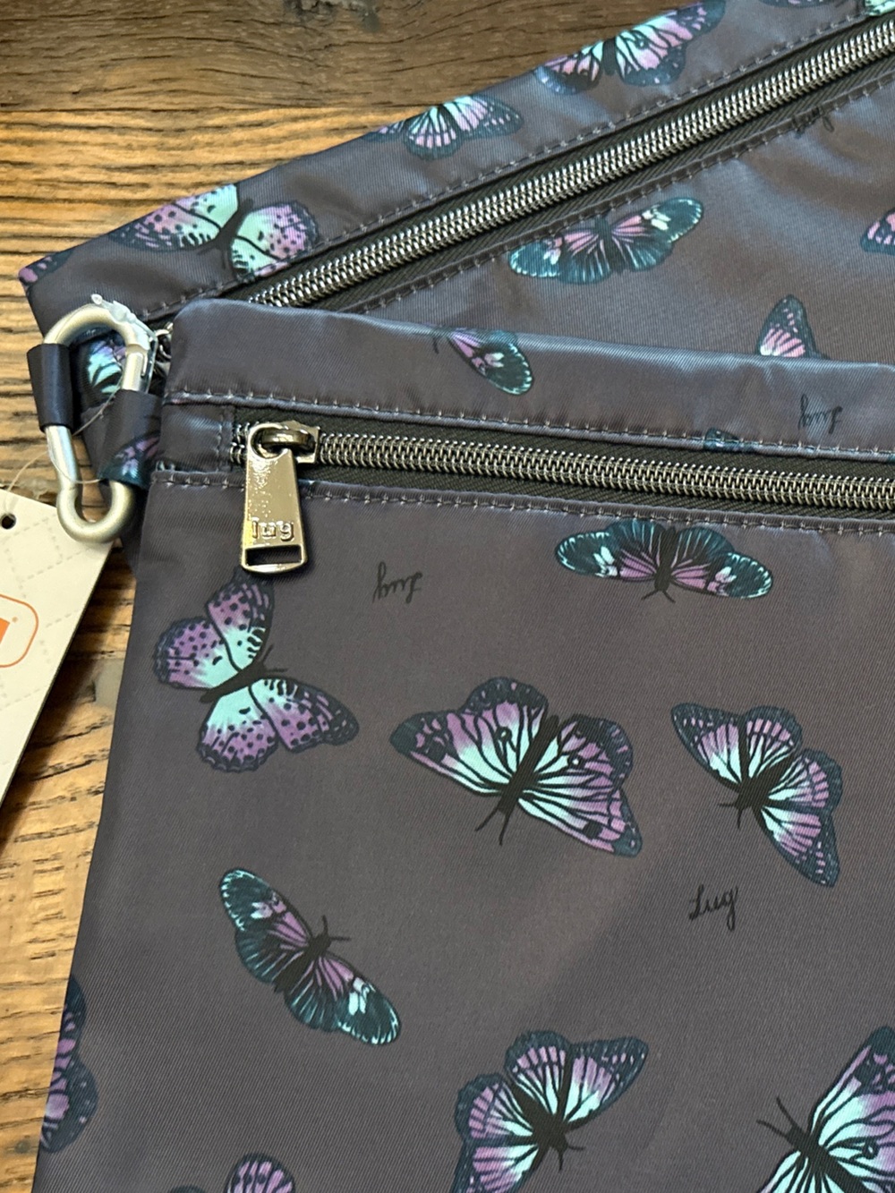 Lug Buoy 2pc Pouches. Butterfly Grey. NWT **Hard to Find** - Picture 2 of 6
